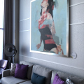 Couch and Artwork