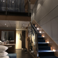 Staircase at night