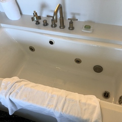 Bathtub in main bathroom