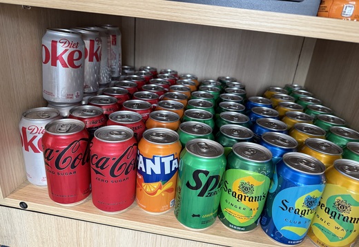 Mini-bar was constantly restocked